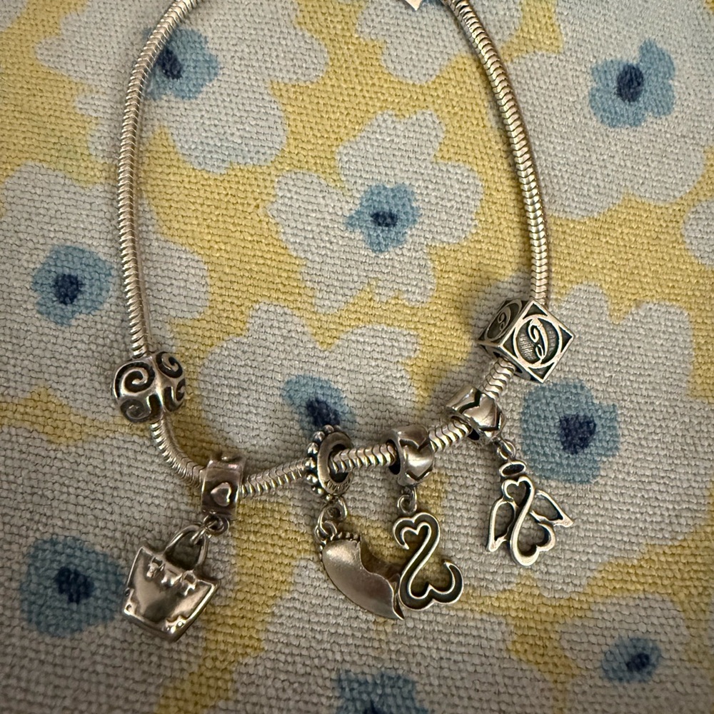 Charmed memories 925 silver bracelet with charms by Michael Anthony with a 9 inc